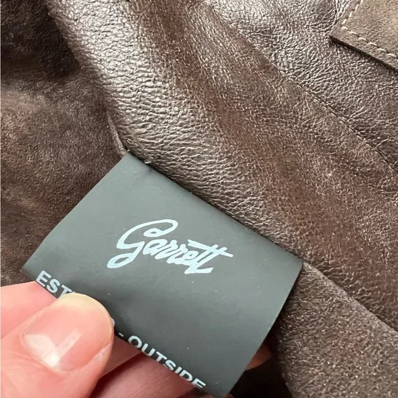 NWT Garrett Mens 54 (Fits US Large) Leather Jacket Hooded Full Zip Made in Italy - Picture 6 of 13